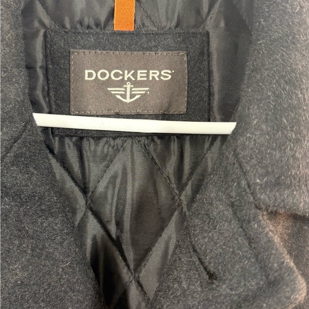 Dockers Men's Dark Charcoal Wool Blend Jacket - Picture 3 of 10